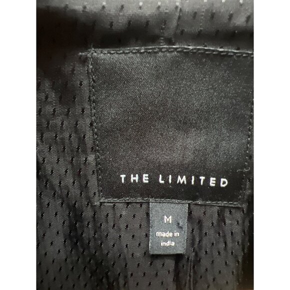 The Limited Black and Gray Tweed Floral Applique Tweed Wool Blend Blazer - Picture 5 of 8